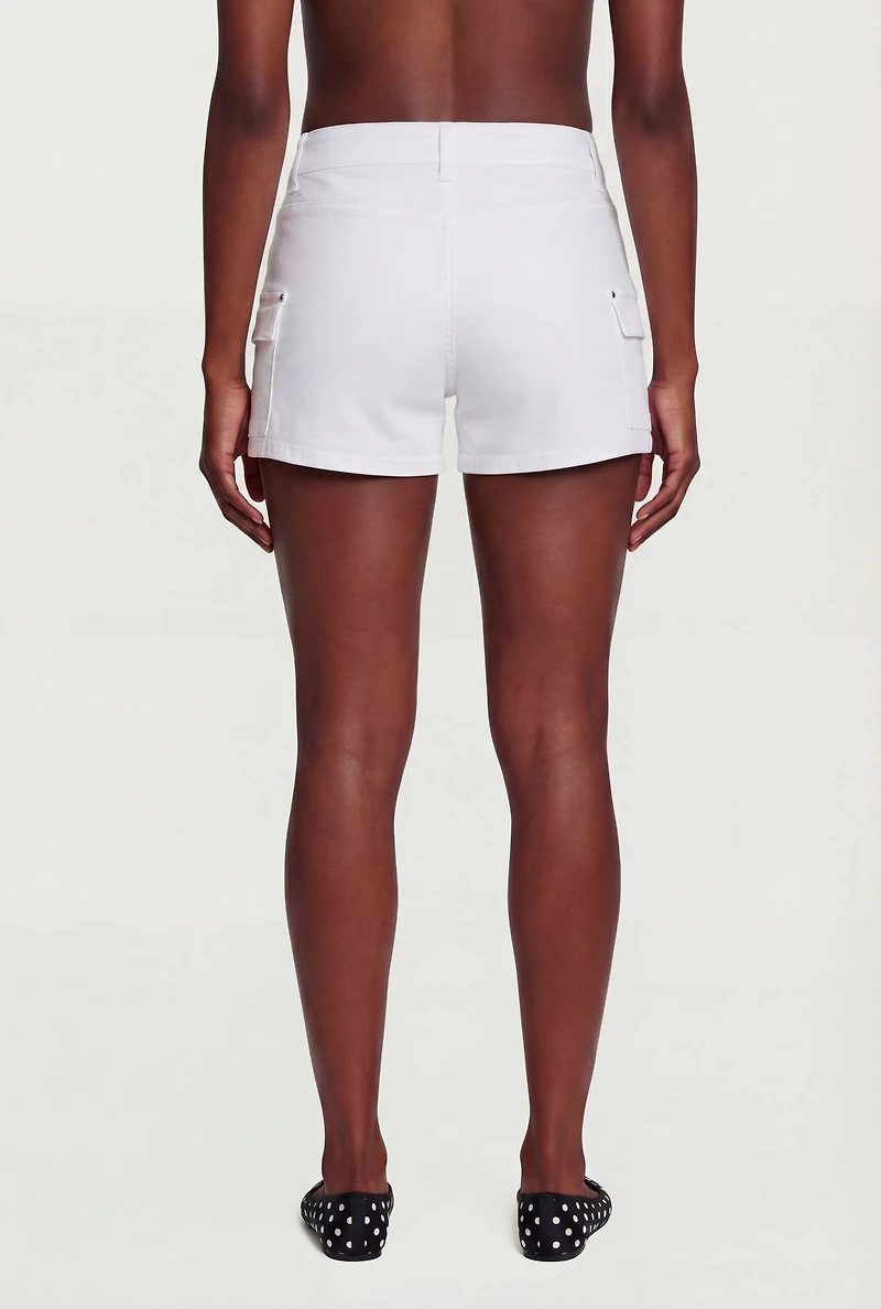 WAX Solid Twill Cargo Shorts