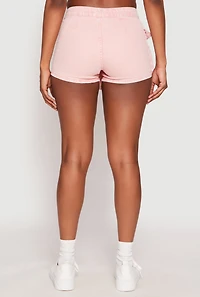 VIP Acid Wash Denim Cargo Skort