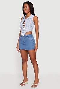 Denim Mini Skort