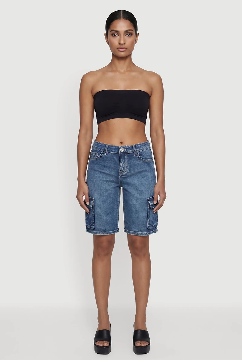 VIP Denim Bermuda Cargo Shorts