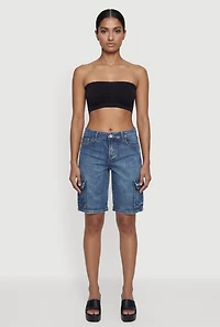 VIP Denim Bermuda Cargo Shorts