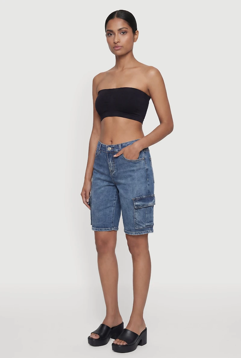 VIP Denim Bermuda Cargo Shorts