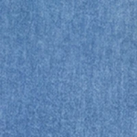 Denim Button Front Crew Neck Vest