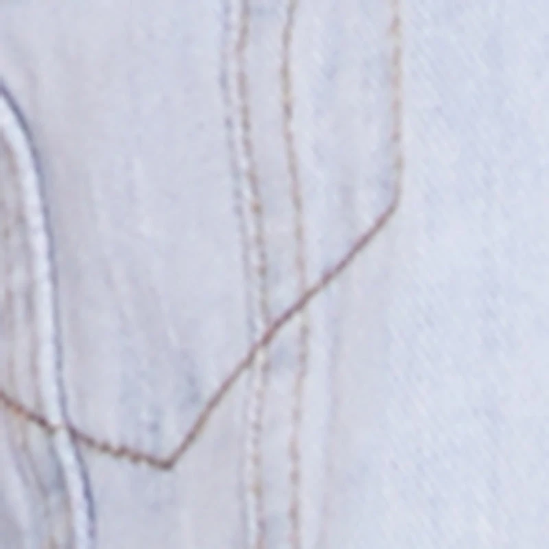 Almost Famous Distressed Cropped Denim Jacket