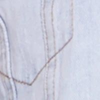Almost Famous Distressed Cropped Denim Jacket
