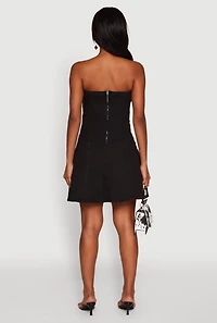 Daisy Strapless Denim Skater Dress