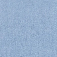 Haute Monde Denim Fold Over Zip Back Tube Dress