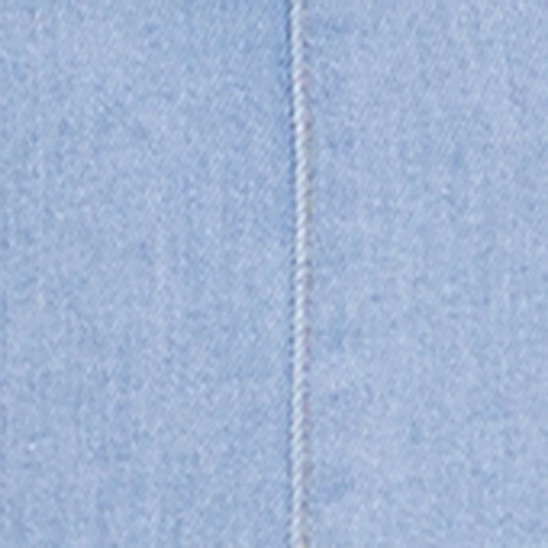 Denim Tie Back Midi Halter Dress