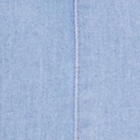 Denim Tie Back Midi Halter Dress