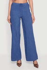 Pull On Wide Leg Jeans