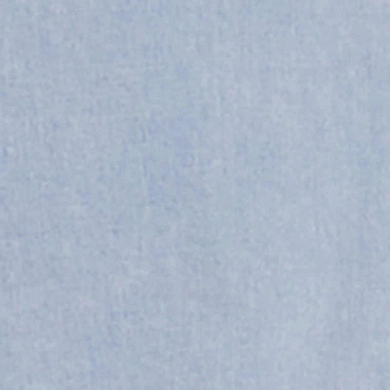 Chambray Cropped Snap Button Front Shirt