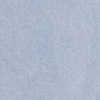 Chambray Cropped Snap Button Front Shirt