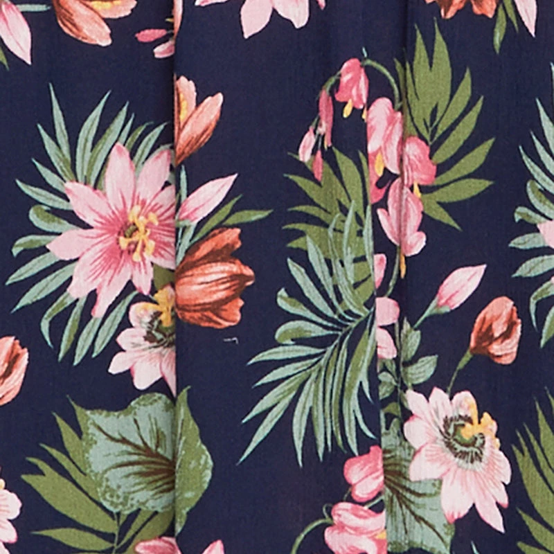 Floral Print Empire Waist Maxi Dress