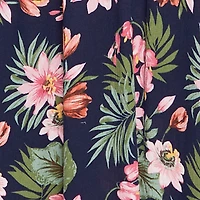 Floral Print Empire Waist Maxi Dress