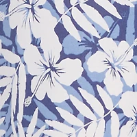 Tropical Floral Print Empire Waist Maxi Dress