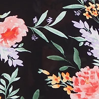 Peony Lavender Print Empire Waist Maxi Dress