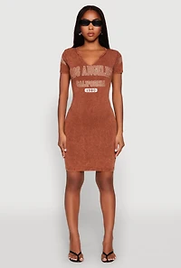 Los Angeles California 1980 T Shirt Dress