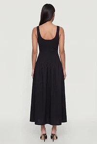 Drop Waist Tank Midi Dress