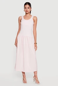 Drop Waist Tank Midi Dress