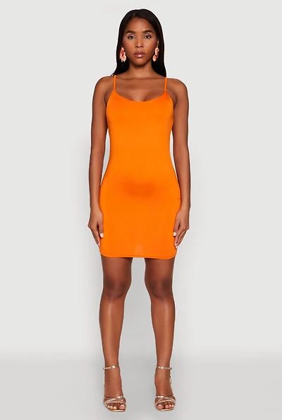 Scoop Neck Mini Cami Dress