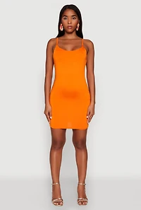 Scoop Neck Mini Cami Dress