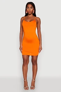 Scoop Neck Mini Cami Dress