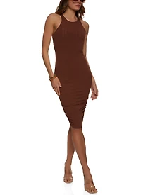 Ribbed Racerback Tank Midi Dress