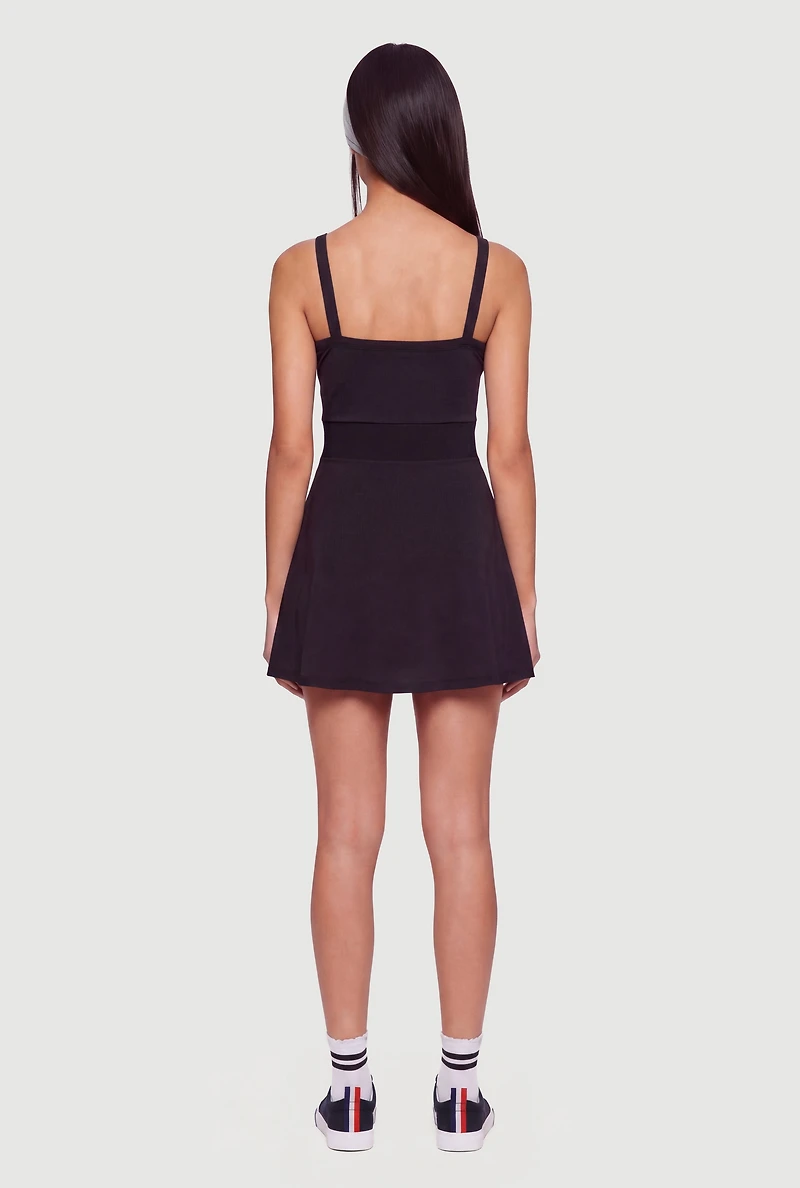 Solid Lined Cami Tennis Dress