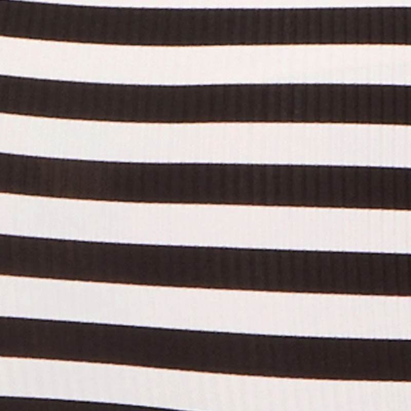Striped Scoop Neck Slit Back Maxi Dress