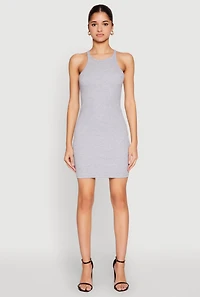 Ribbed Knit Mini Tank Dress