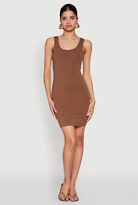 Scoop Neck Mini Tank Dress