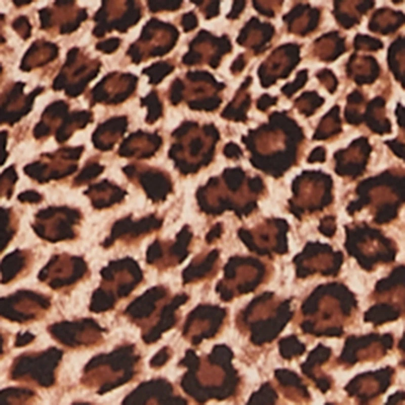 Sleeveless Side Cutout Leopard Print Midi Dress