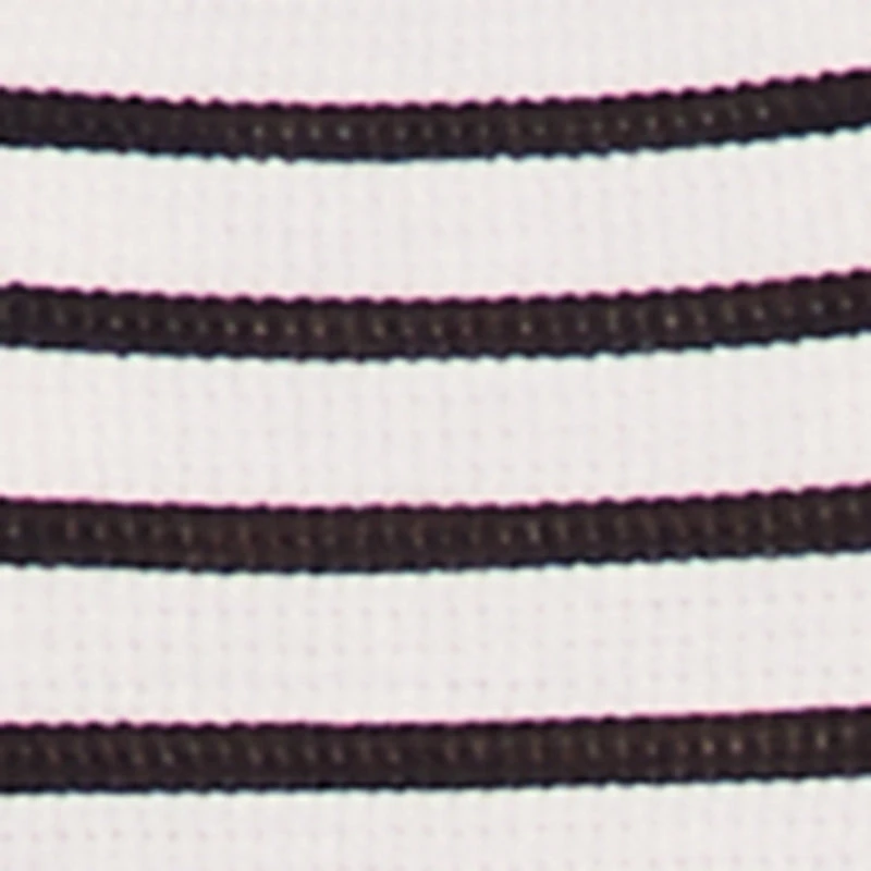 Flower Side Cut Out Striped Maxi Dress