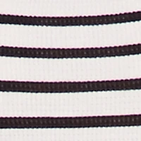 Flower Side Cut Out Striped Maxi Dress