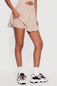 Keyhole Detail Pleated Tennis Dress