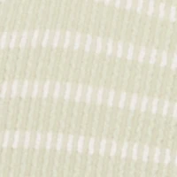 Striped Rib Knit Twist Front Tube Dress