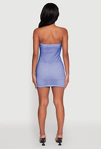 Womens NYC Brooklyn College 1986 Fishnet Tube Dress, Multi, Size S