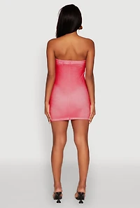 Womens NYC Brooklyn College 1986 Fishnet Tube Dress, Multi, Size XL
