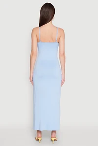 Womens Scoop Neck Cami Maxi Dress,