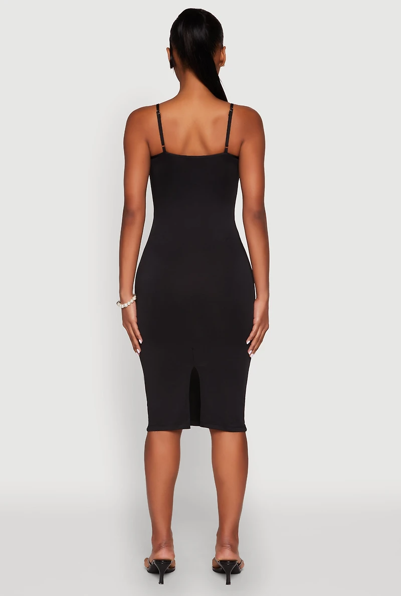 Womens Scoop Neck Cami Dress, M