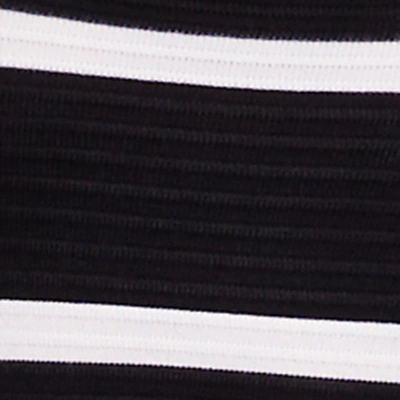 Striped Ribbed Knit Skater Dress