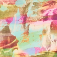 Abstract Print Strapless Dress