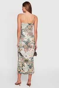 Floral V-Neck Cami Maxi Dress