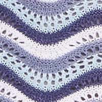 Chevron Crochet Tie Strap Mini Dress