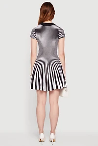 Striped Mini Polo Dress