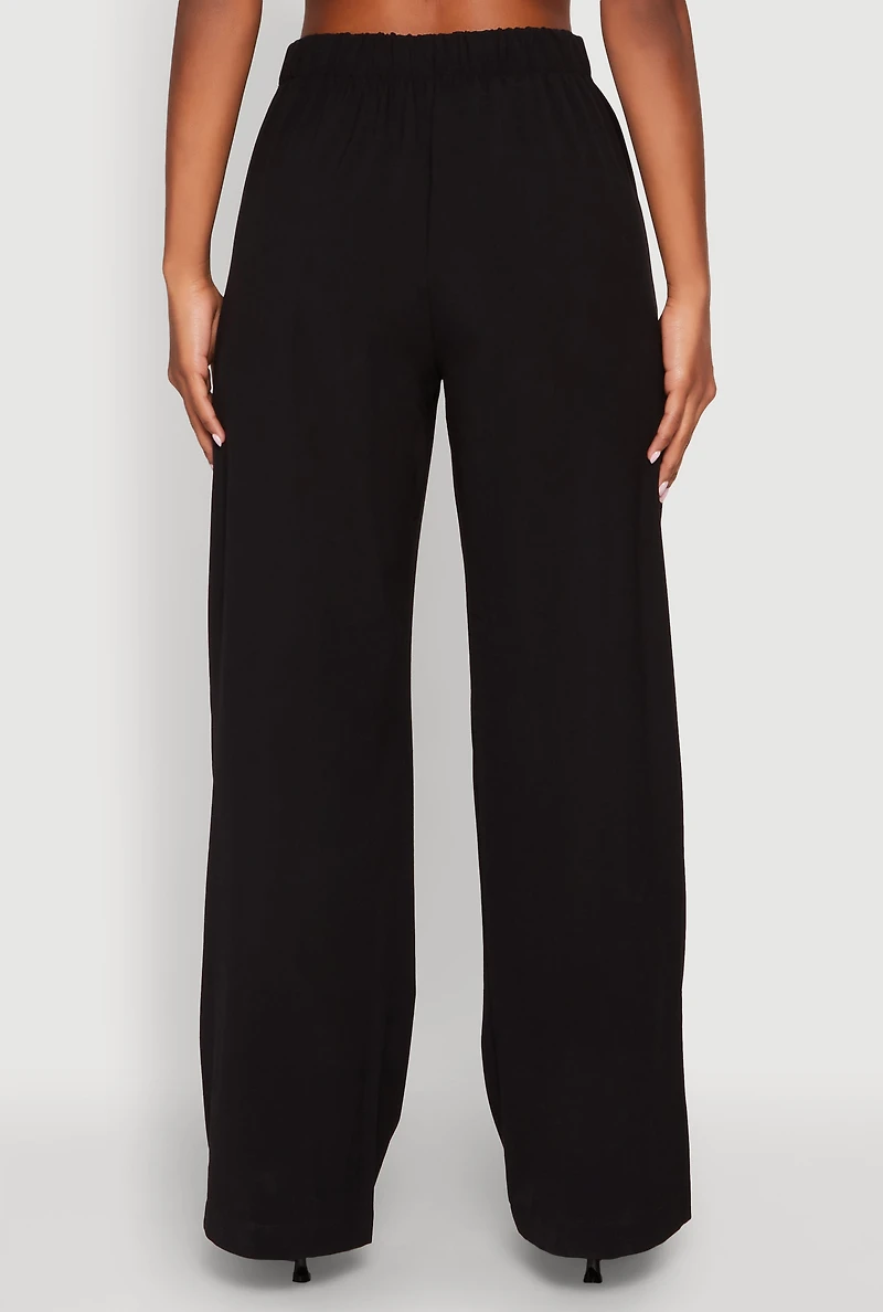 Womens Fold Over Trousers,