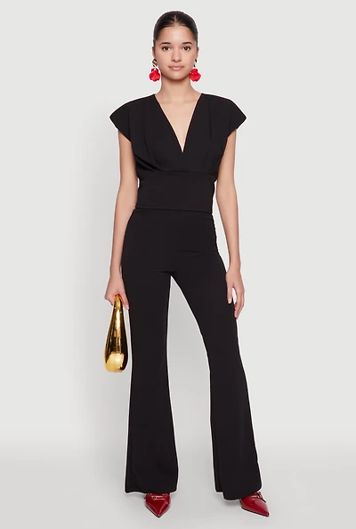 Womens Crepe Knit High Waisted Pants, M