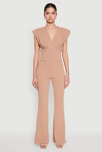 Crepe Knit High Waisted Pants