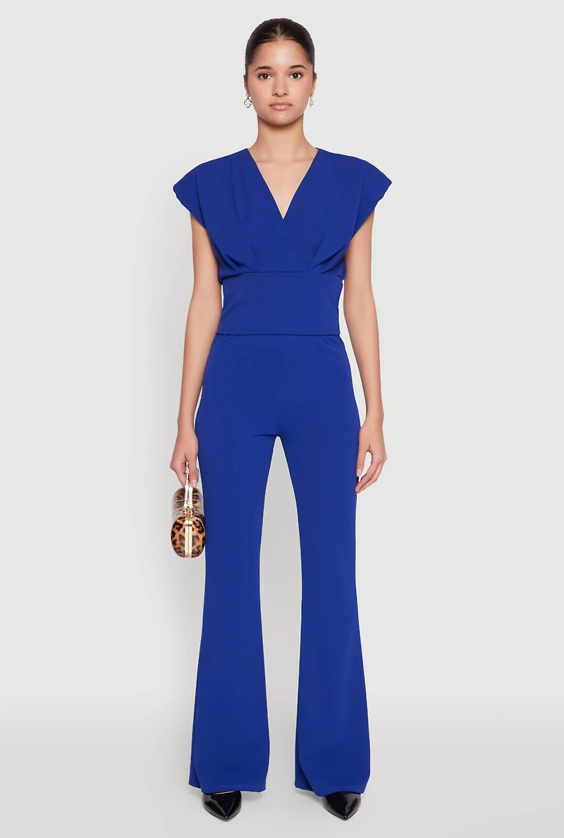 Crepe Knit High Waisted Pants