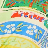 Patterned Cropped Tie Front Shirt